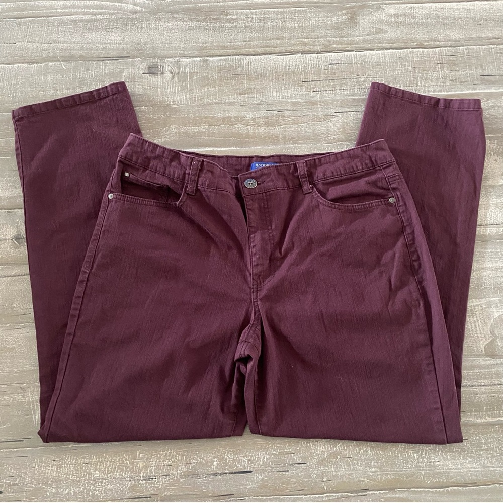 Bandolino Jeans Women's 16 Brownish Purple Caroline 5 Pockets High Rise Ladies